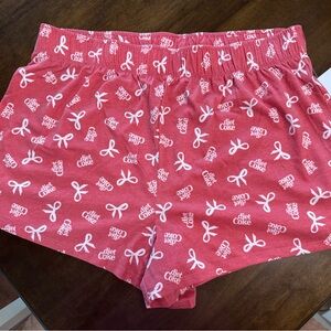 Diet Coke Red Pajama Shorts